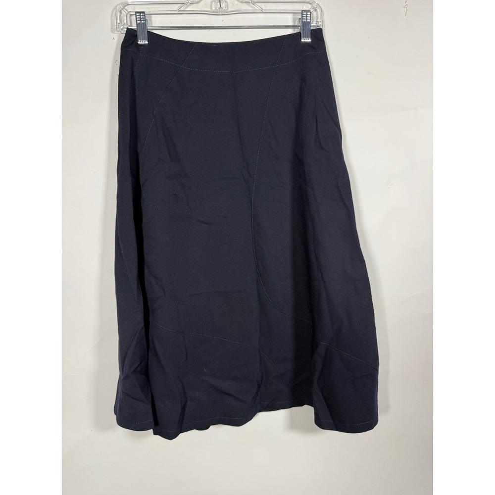 Tricot Comme des Garcons Navy Wool A-Line Skirt Womens Size Small Designer Japan